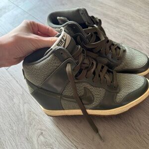 Nike Women's Green wedge sneakers